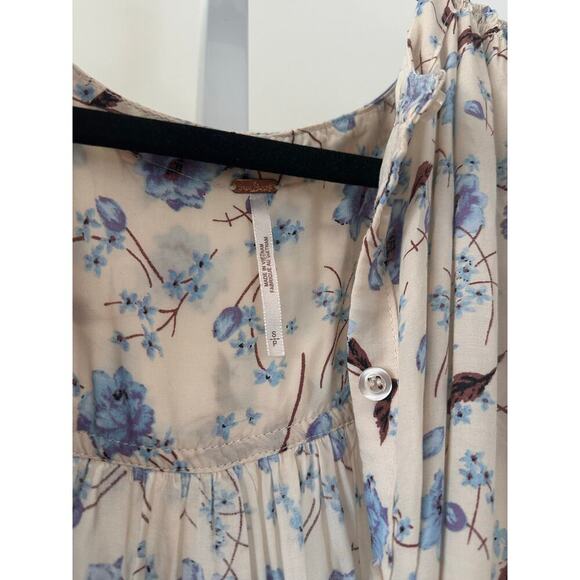Free People Flower Fields Mini Dress in Ivory Size Small - Picture 6 of 8